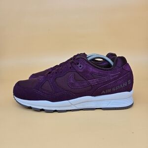 Nike Air Span II PRM Bordeaux Maroon Men's Suede Shoes Size 8.5